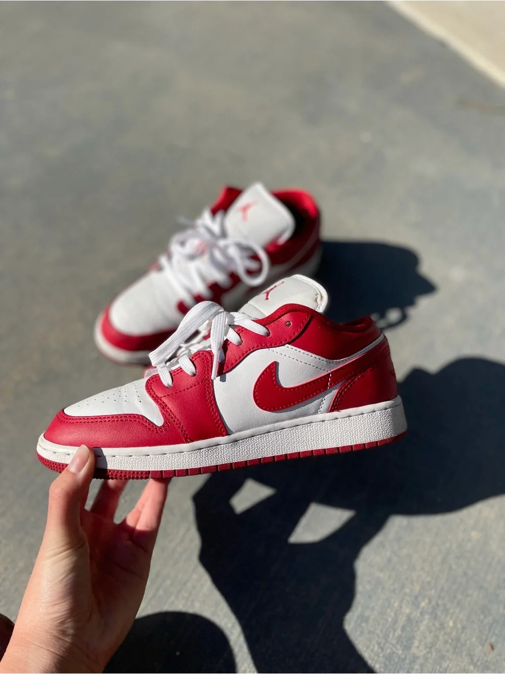 Gym red air jordan 1 low GS